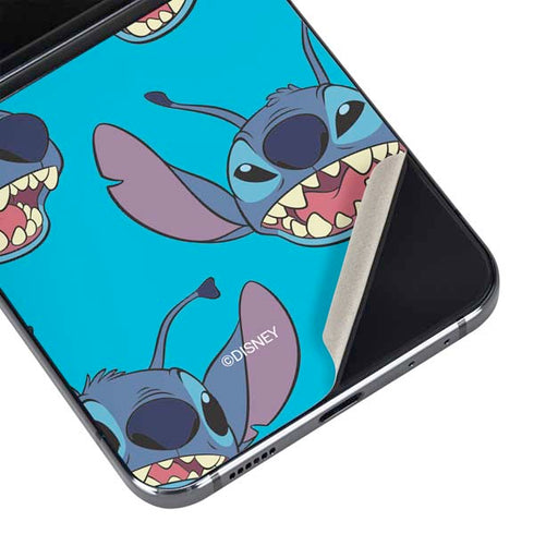 Disney Lilo and Stitch Face Expression Pattern Galaxy Z Flip5 5G Skin